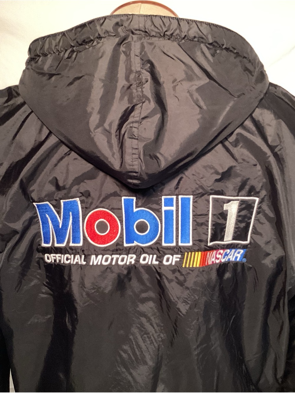NASCAR Mobil 1 Racing Ryan Newman Rusty Wallace Hooded Jacket Men’s Size Large - Picture 2 of 16